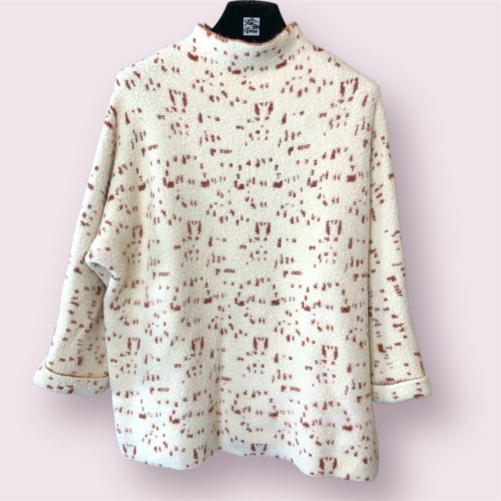 Cozy Cream and Brown Sweater